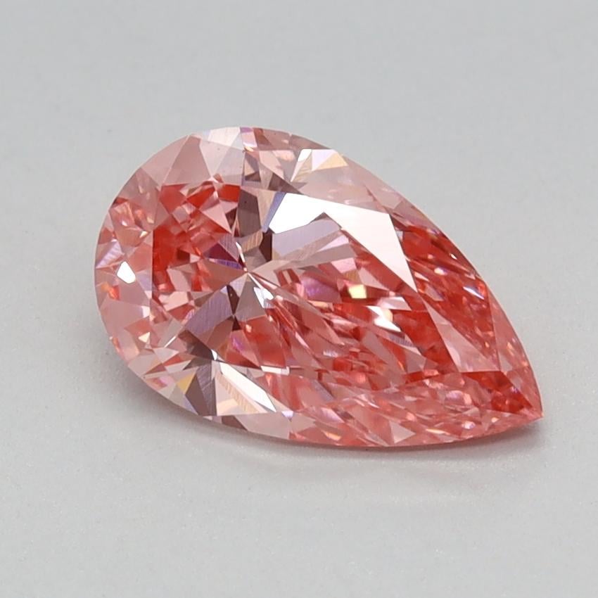0.87 Ct. Fancy Vivid Pink Pear Lab Grown Diamond