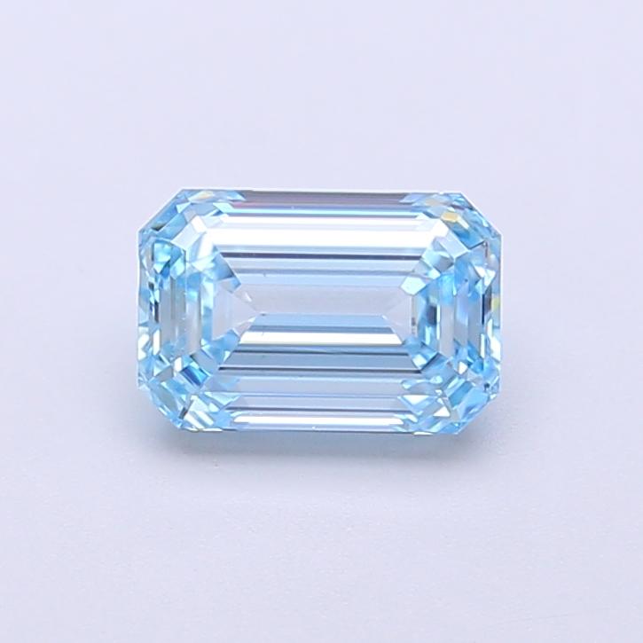 1.05 Ct. Fancy Vivid  Blue Emerald Lab Grown Diamond