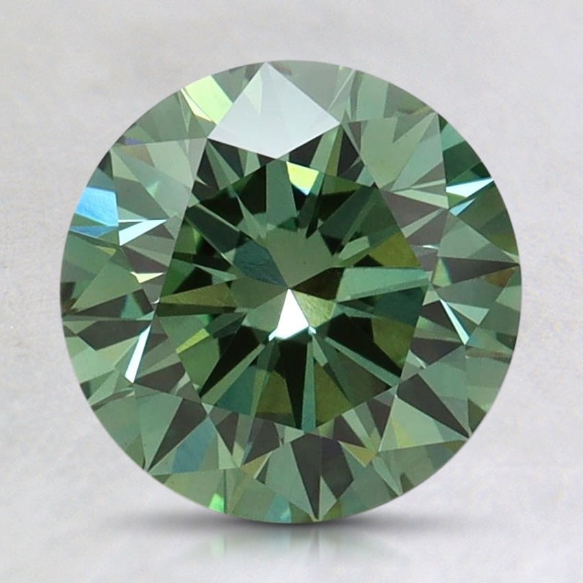 2.04 Ct. Fancy Vivid Pacific Green Round Lab Grown Diamond