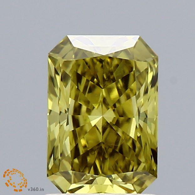 1.34 Ct. Fancy Intense Grayish Yellow Radiant Lab Grown Diamond