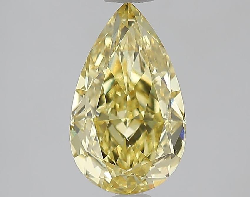 2.08 Ct. Fancy Intense  Yellow Pear Lab Grown Diamond