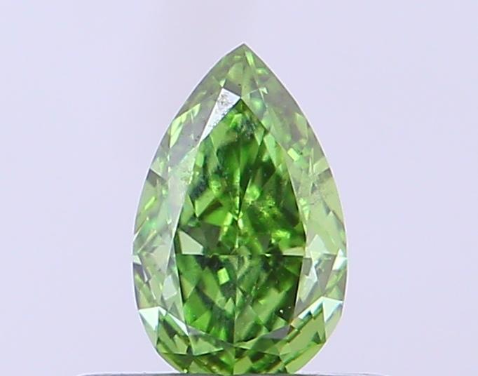 0.33 Ct. Fancy Vivid Green Pear Lab Grown Diamond