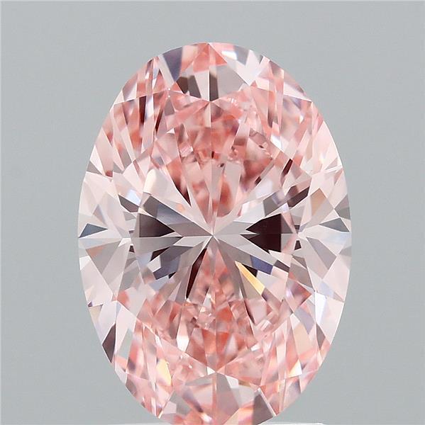2.05 Ct. Fancy Vivid Pink Oval Lab Grown Diamond