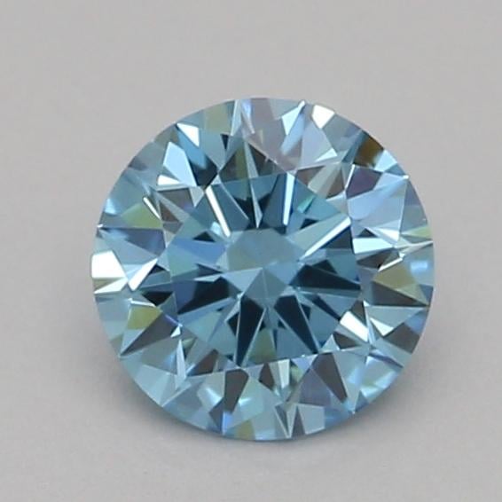 0.31 Ct. Fancy Vivid Blue Round Lab Grown Diamond