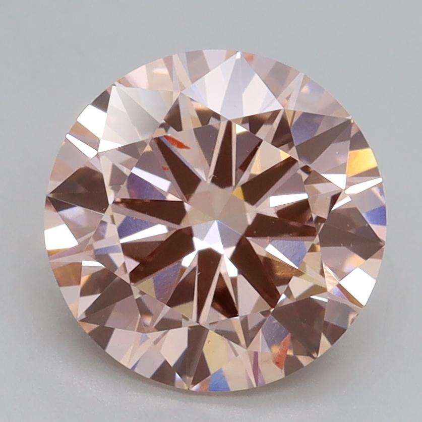 2.70 Ct. Fancy Intense Pink Round Lab Grown Diamond