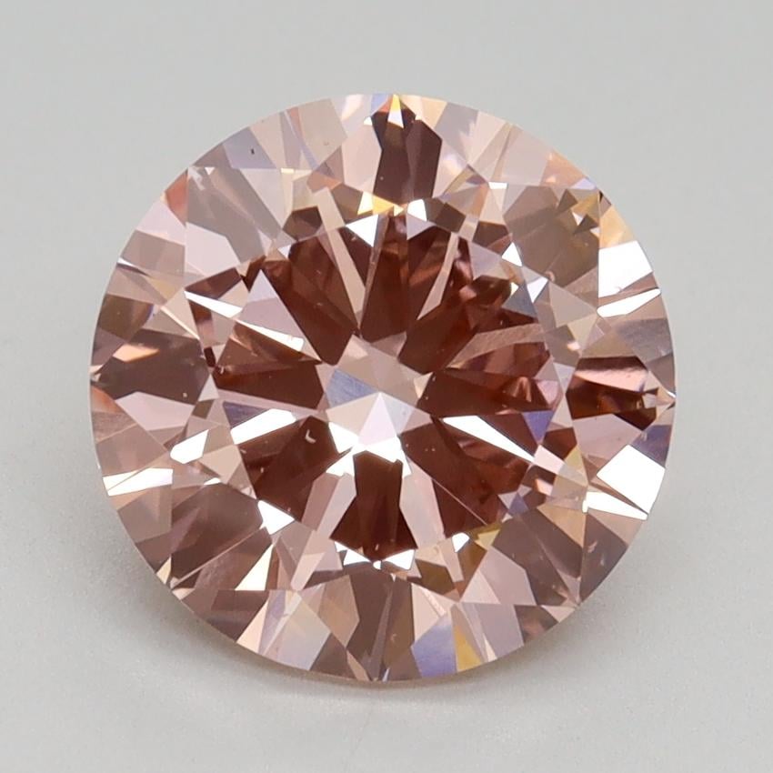 2.50 Ct. Fancy Intense Pink Round Lab Grown Diamond