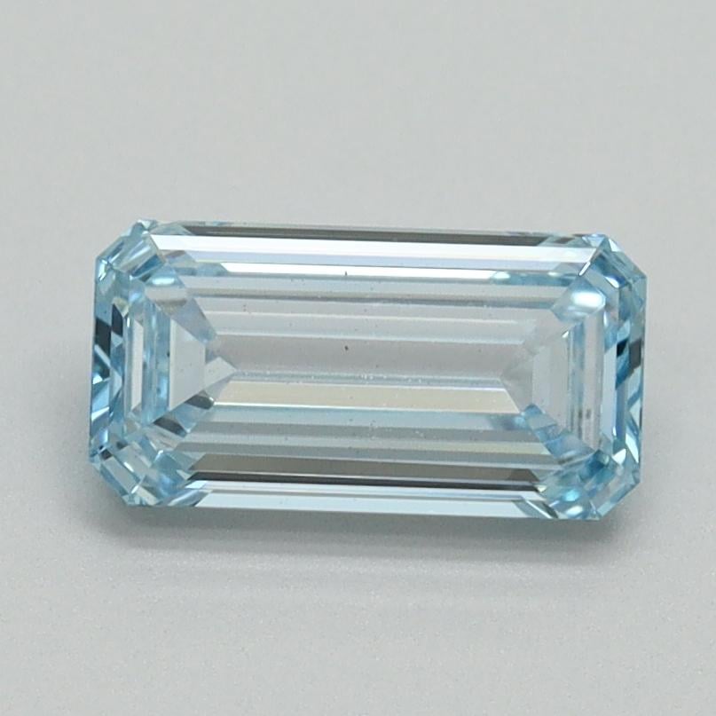 1.01 Ct. Fancy Intense Blue Emerald Lab Grown Diamond