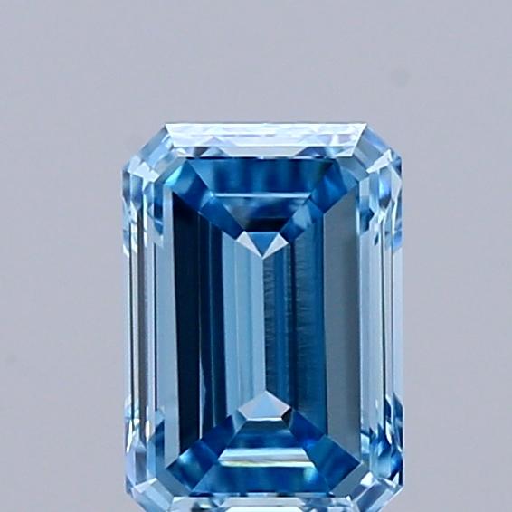 0.56 Ct. Fancy Vivid  Blue Emerald Lab Grown Diamond