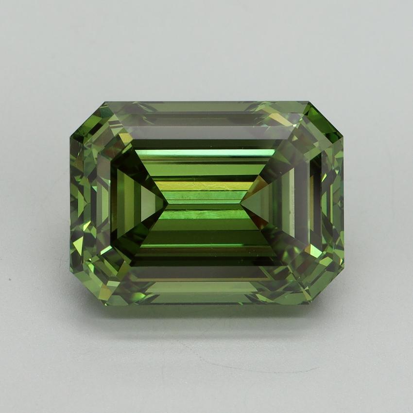 10.03 Ct. Fancy Vivid Green Emerald Lab Grown Diamond