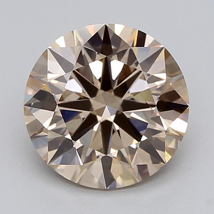 1.50 Ct. Very Light  Brown Round Lab Grown Diamond