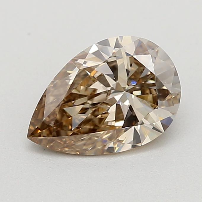 0.72 Ct. Light  Brown Pear Lab Grown Diamond