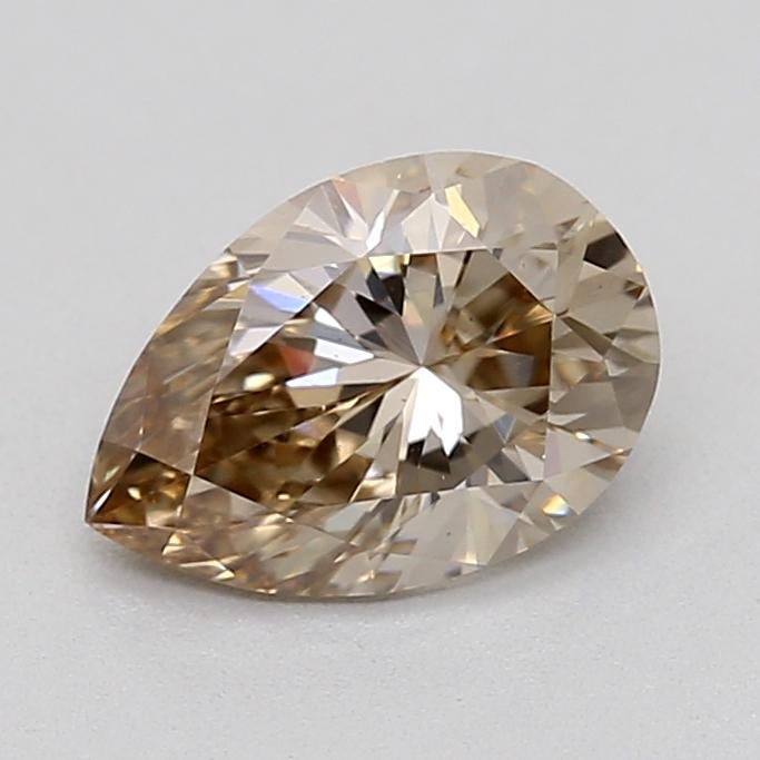 0.49 Ct. Very Light  Brown Pear Lab Grown Diamond