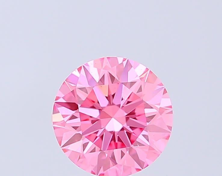 0.95 Ct. Fancy Vivid Pink Round Lab Grown Diamond