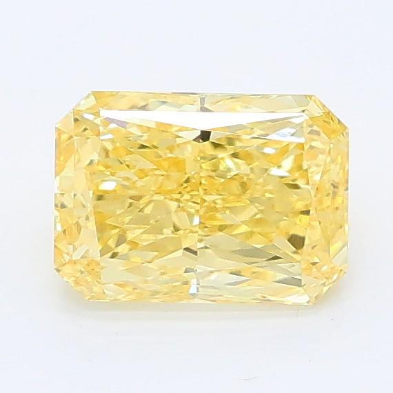 1.01 Ct. Fancy Vivid Yellow Radiant Lab Grown Diamond