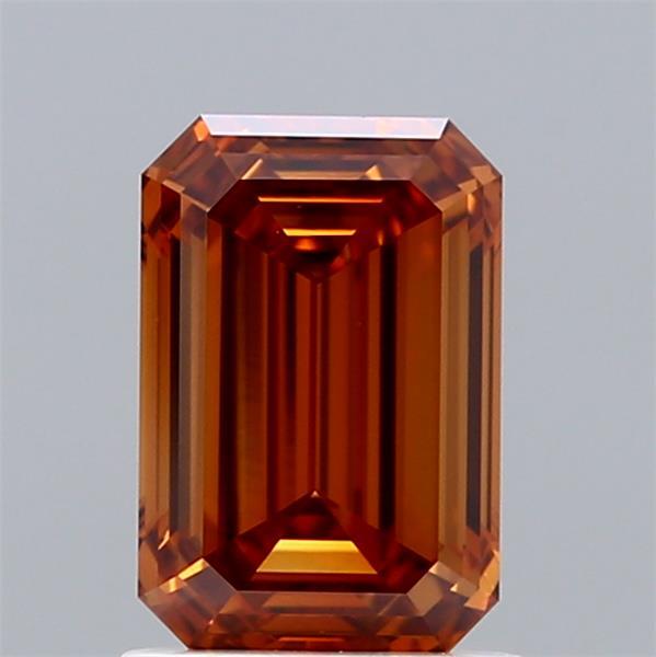 1.50 Ct. Fancy Orange Emerald Lab Grown Diamond