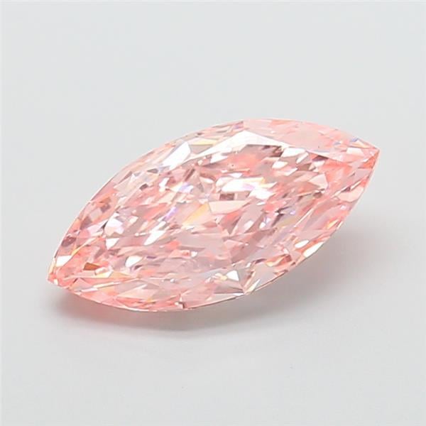 3.02 Ct. Fancy Vivid Pink Marquise Lab Grown Diamond