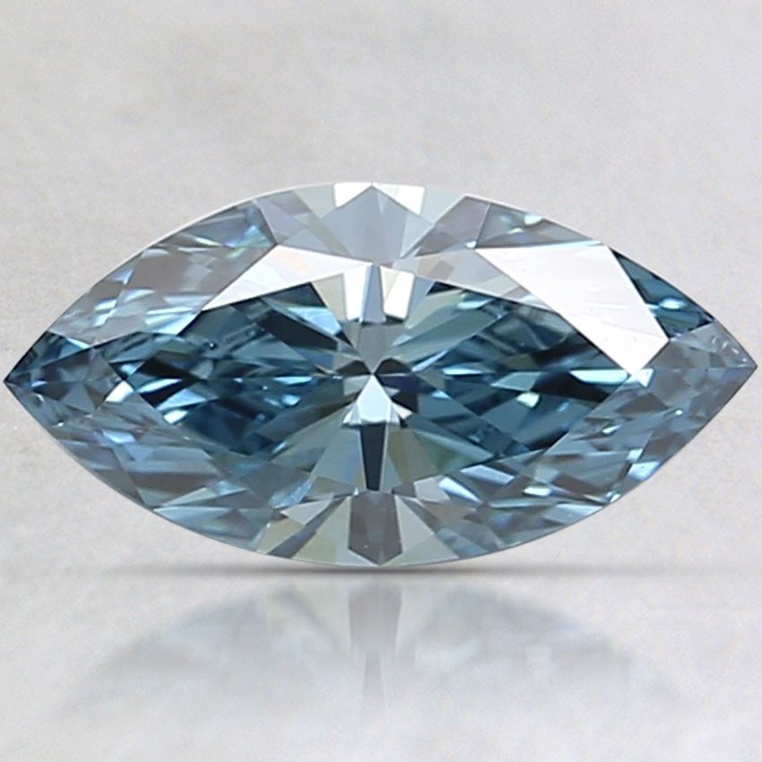 1.18 Ct. Fancy Intense Blue Marquise Lab Created Diamond