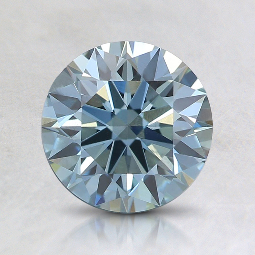 1.23 Ct. Fancy Green-Blue Round Lab Grown Diamond