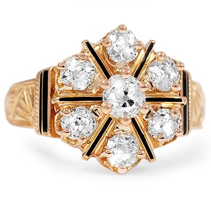 Victorian Diamond Cocktail Ring