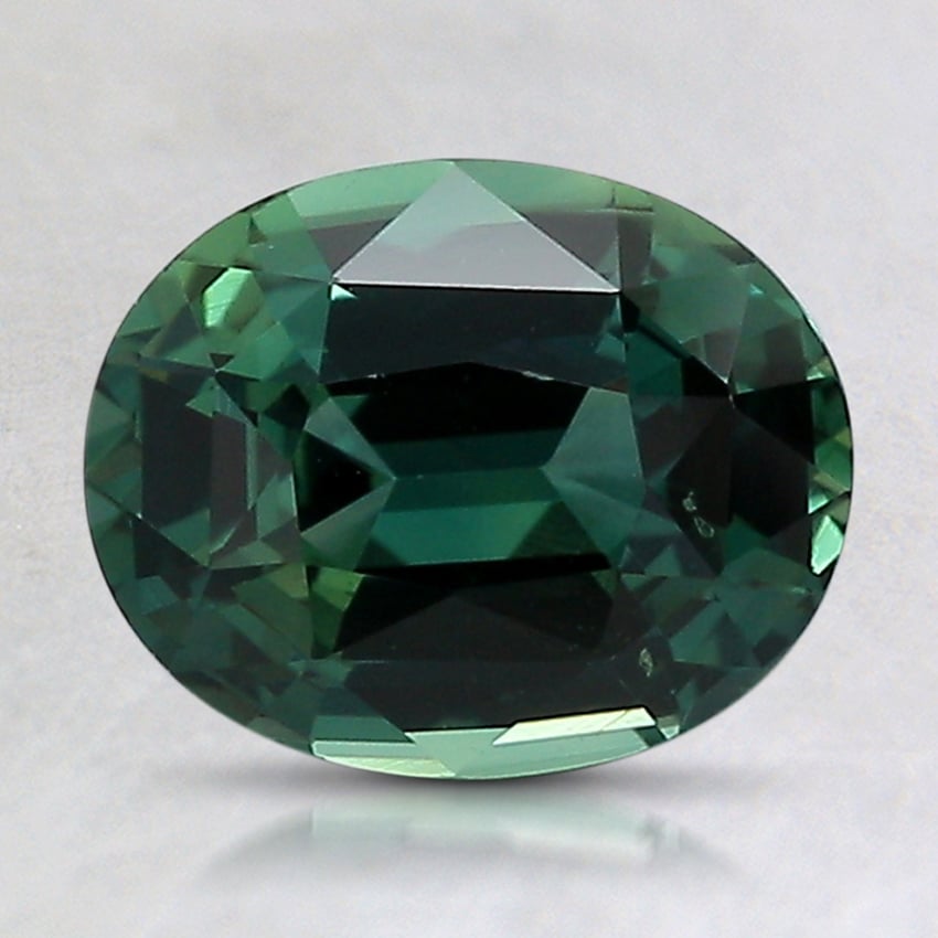 8.3x6.7mm Unheated Green Oval Sapphire