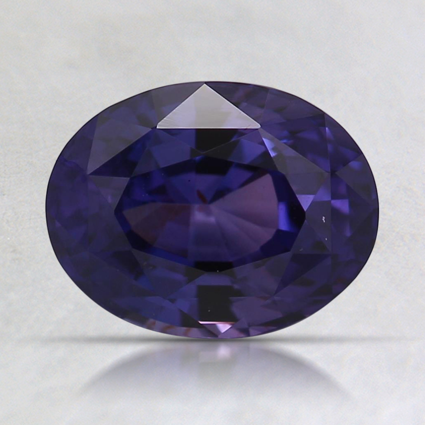 8x6.3mm Unheated Purple Oval Sapphire
