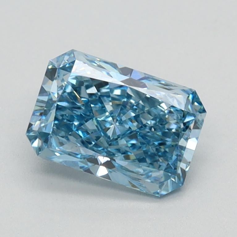 0.90 Ct. Fancy Vivid Blue Radiant Lab Grown Diamond
