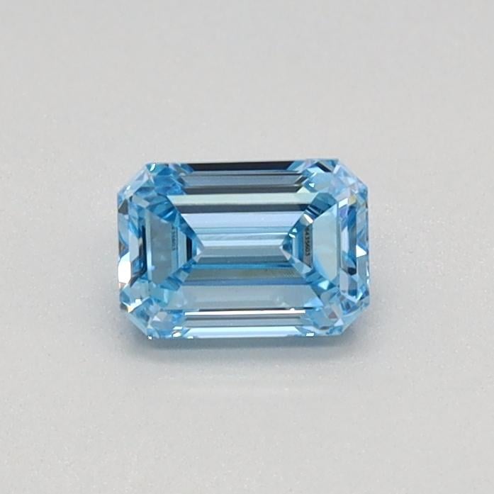 0.31 Ct. Fancy Vivid Blue Emerald Lab Grown Diamond
