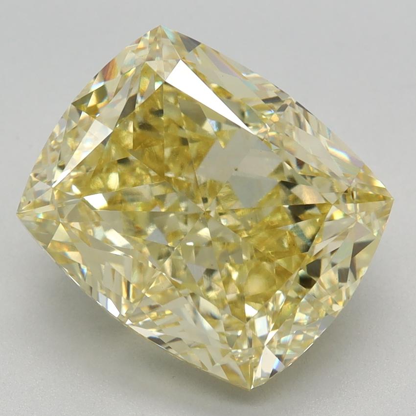 5.55 Ct. Fancy Intense Yellow Cushion Lab Grown Diamond