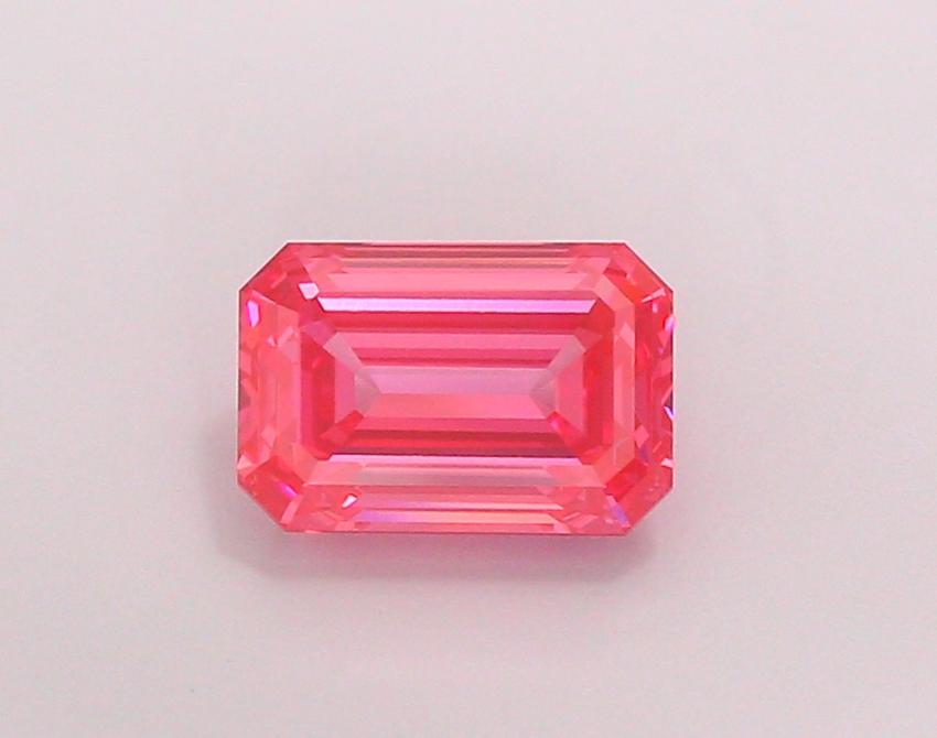 2.00 Ct. Fancy Vivid Red Emerald Lab Grown Diamond