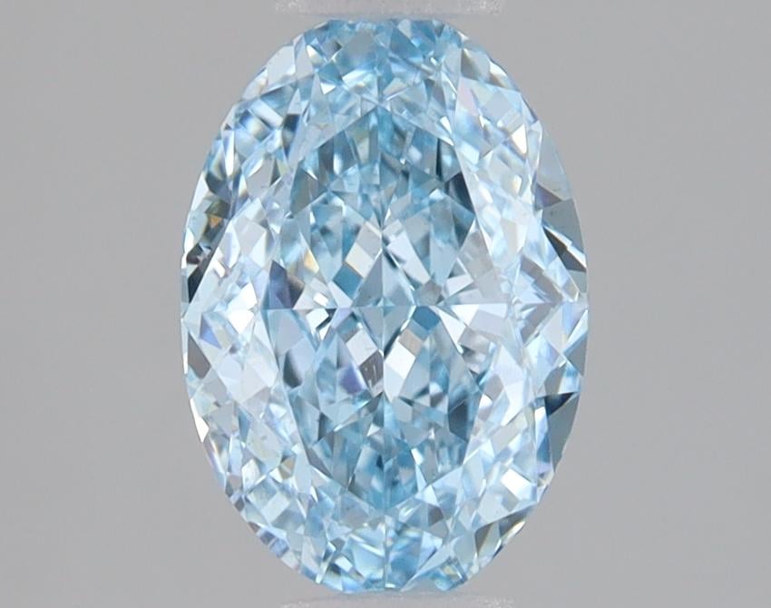 1.60 Ct. Fancy Intense Blue Oval Lab Grown Diamond