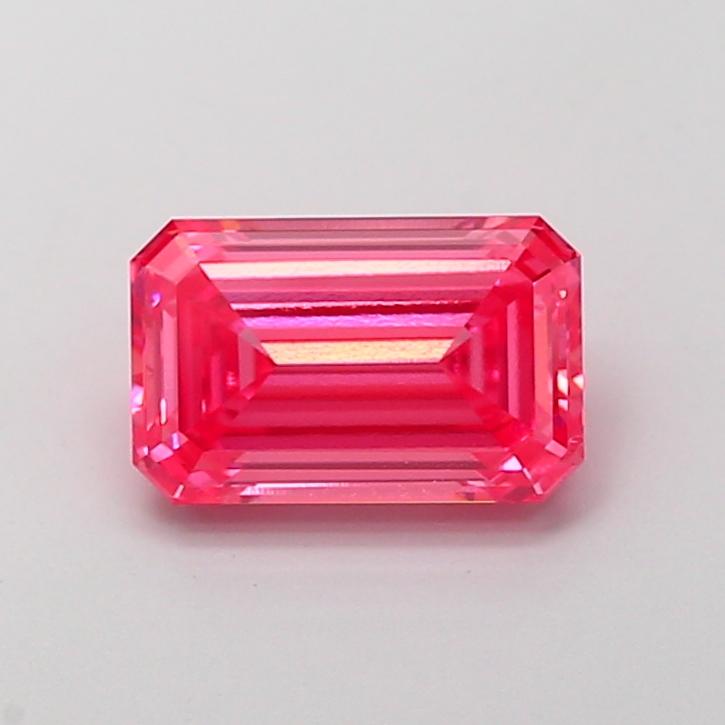 1.91 Ct. Fancy Vivid Pink Emerald Lab Grown Diamond