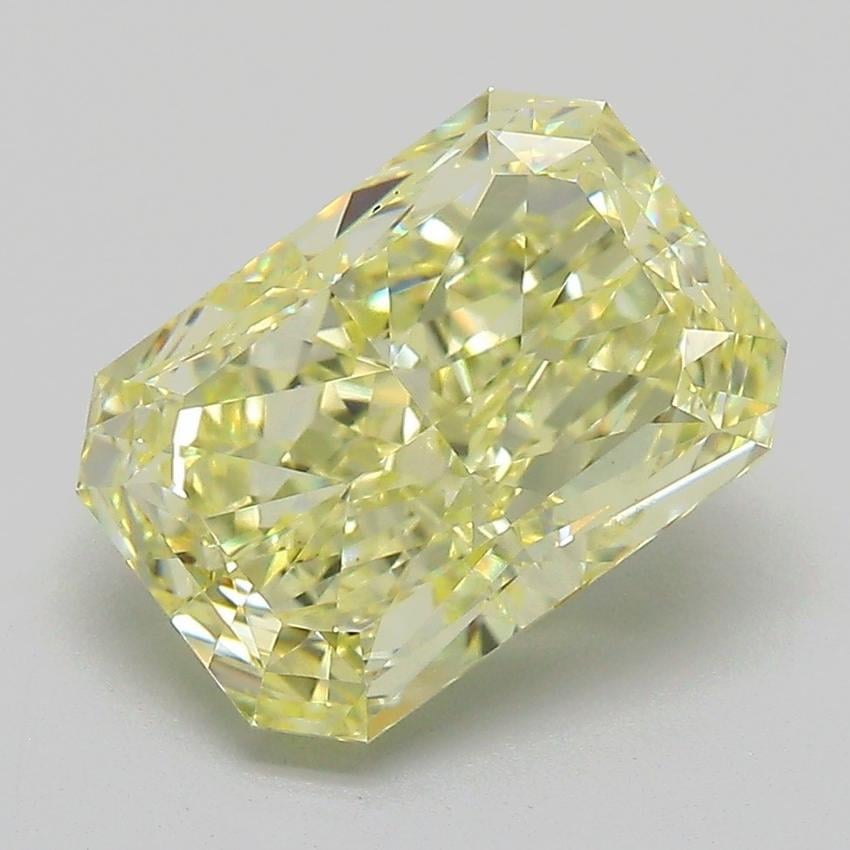 3.64 Ct. Fancy Light Yellow Radiant Lab Grown Diamond