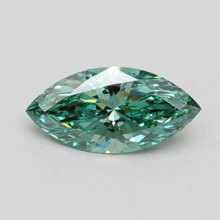 1.02 Ct. Fancy Vivid Pacific Green Marquise Lab Grown Diamond