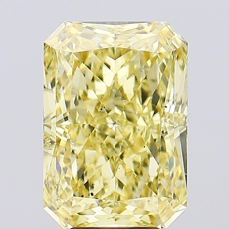 6.83 Ct. Fancy Vivid Yellow Radiant Lab Grown Diamond