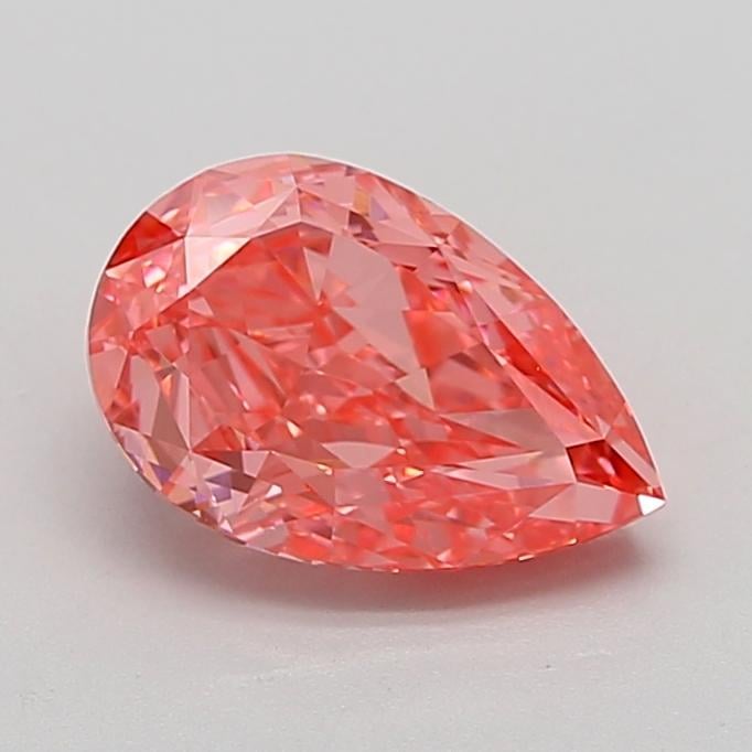 2.14 Ct. Fancy Vivid Pink Pear Lab Grown Diamond
