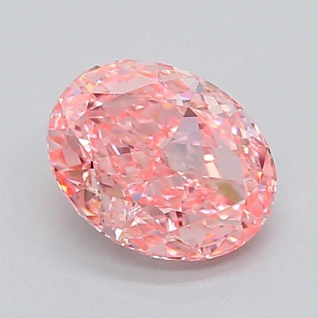 2.14 Ct. Fancy Vivid  Pink Oval Lab Grown Diamond