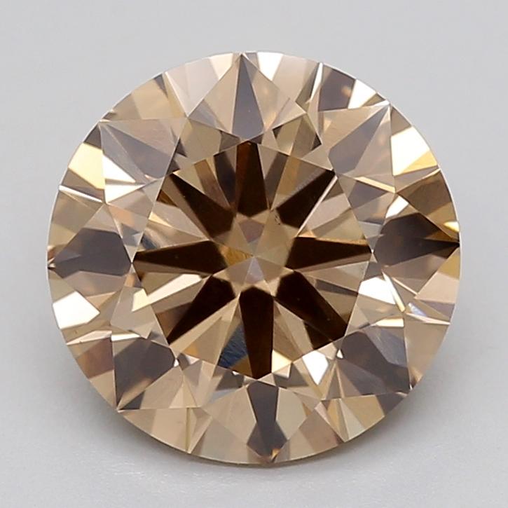 3.01 Ct. Fancy Light  Brown Round Lab Grown Diamond