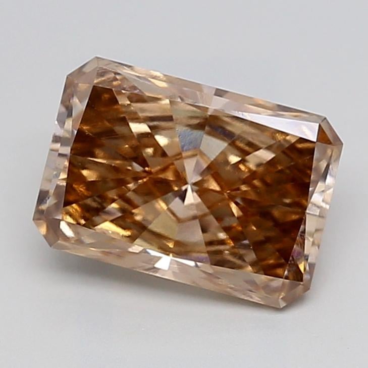 3.18 Ct. Fancy  Brown Radiant Lab Grown Diamond