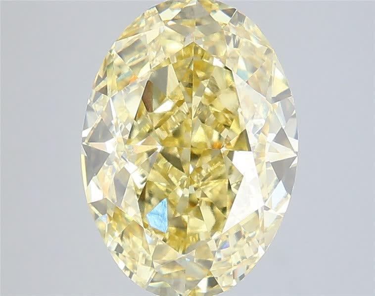 4.59 Ct. Fancy Intense Yellow Oval Lab Grown Diamond