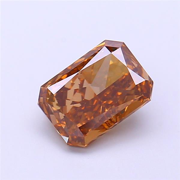 1.51 Ct. Fancy Light Brown Radiant Lab Grown Diamond