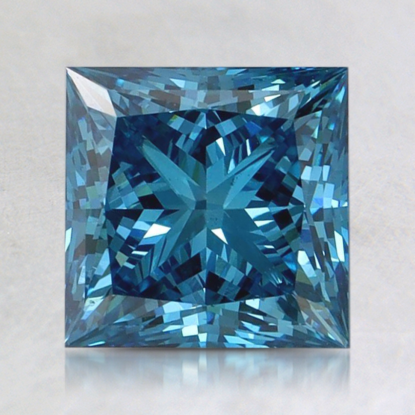 2.03 Ct. Fancy Vivid Blue Princess Lab Grown Diamond