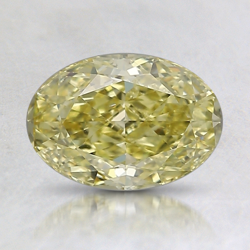 1.07 Ct. Fancy Yellow Oval Diamond
