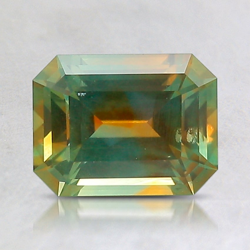 7.5x5.8mm Parti-Color Emerald Montana Sapphire