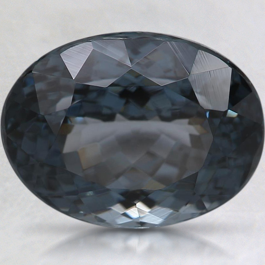 10.9x8.1mm Premium Gray Oval Spinel