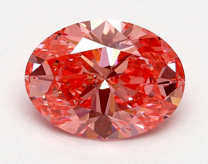 2.03 Ct. Fancy Vivid Pink Oval Lab Grown Diamond