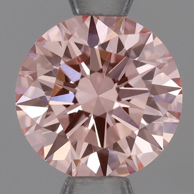 0.75 Ct. Fancy Intense Pink Round Lab Grown Diamond