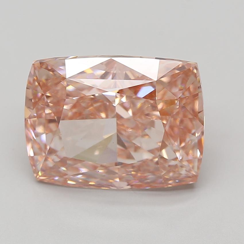 10.07 Ct. Fancy Vivid Pink Cushion Lab Grown Diamond