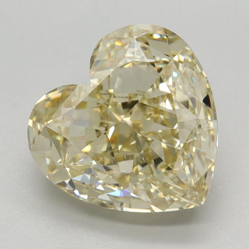 3.37 Ct. Fancy Intense Yellow Heart Lab Grown Diamond
