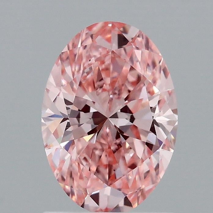 1.29 Ct. Fancy Vivid Pink Oval Lab Grown Diamond