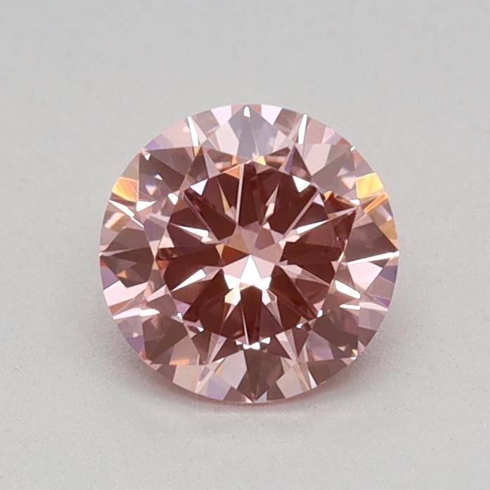 0.44 Ct. Fancy Vivid Pink Round Lab Grown Diamond